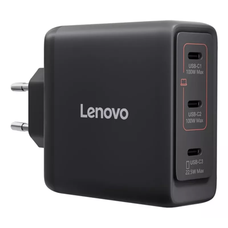 Lenovo Multi-Port USB-C 100W GaN Charger Black - EU