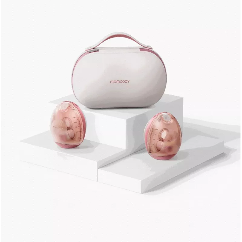 MOMCOZY AIR 1 itin plonas nešiojamas pientraukis, BP335 - laisvoms rankoms, belaidis, 2 režimai, 9 lygiai, 150 ml