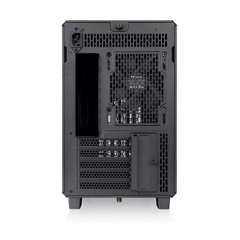 Thermaltake TR200 WS Super Mini Tower Case, Black/Wood, Tempered Glass