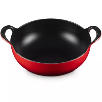 Le Creuset ketaus balti indas troškintuvas 24 cm vyšninė raudona