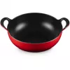 Le Creuset ketaus balti indas troškintuvas 24 cm vyšninė raudona