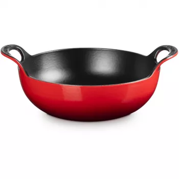 Le Creuset ketaus balti indas troškintuvas 24 cm vyšninė raudona