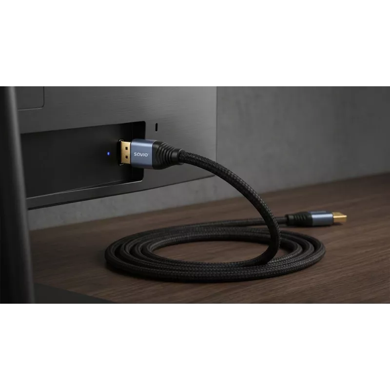 SAVIO CL-211 DisplayPort 2.1 laidas 3m juodas