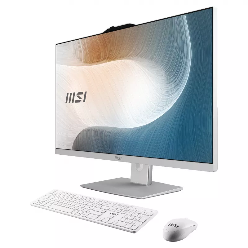 MSI Modern AM272P 1M-1236AT 27 colių viskas viename kompiuteris, Intel Core 7 150U, 16 GB RAM, 512 GB SSD, Windows 11 Home, balta
