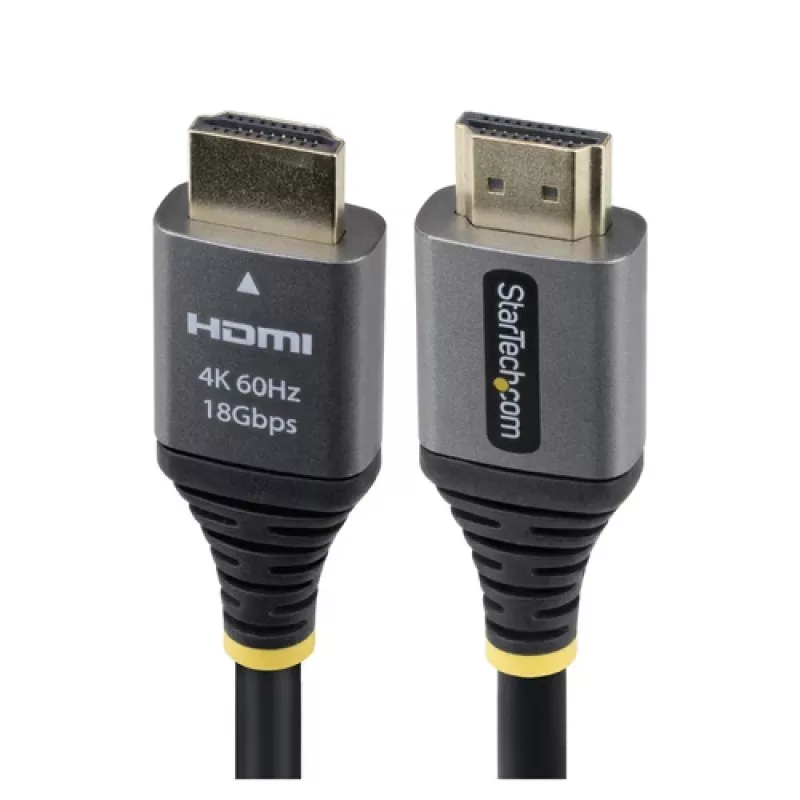 StarTech.com 1,5 m Premium High Speed HDMI 2.0 laidas - 4K 60Hz - juodas/sidabrinis