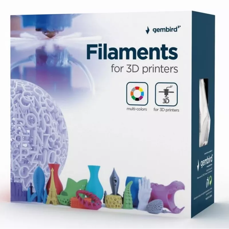 Gembird 3DP-PLA+1.75-02-BK PLA+ Filament 1.75 mm Juoda 1 kg