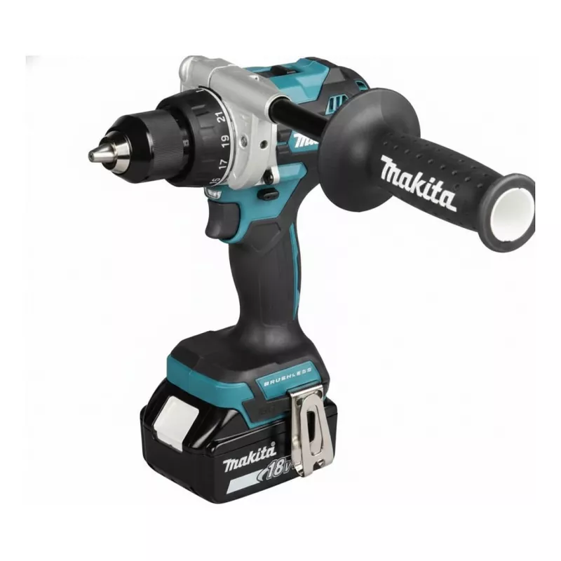 Makita DDF492RG3J 18V šepečinis akumuliatorinis gręžtuvas-suktuvas su 3x 6.0Ah baterijomis, įkrovikliu ir Makpac dėklu