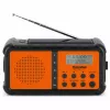 TechniSat TechniRadio Solar 2 DAB+/FM nešiojamas radijas su saulės baterija ir rankine sukimosi rankena, juoda/oranžinė