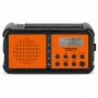 TechniSat TechniRadio Solar 2 DAB+/FM nešiojamas radijas su saulės baterija ir rankine sukimosi rankena, juoda/oranžinė
