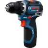 Bosch Professional GSR 12V-32 belaidis gręžtuvas-suktuvas, 12V, mėlyna/juoda, 2x 2,0 Ah ličio jonų akumuliatoriai, 24 dalių priedų rinkinys, įrankių krepšys