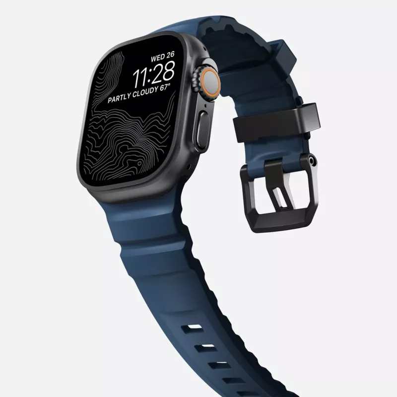 NOMAD Rocky Point Band, skirtas Apple Watch 46mm/49mm, Navy/Black
