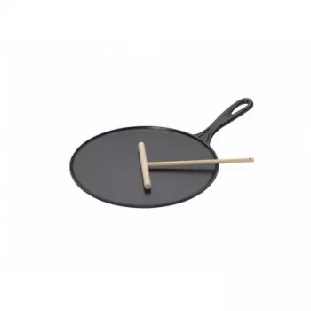 Le Creuset Cast Iron Crepe Pan 27 cm Black