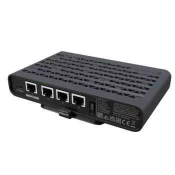 MikroTik hAP be lite A42G-HBEP Wi-Fi 7 Tri-Band maršrutizatorius, 4x 2.5GbE, 1x 10GbE, USB 3.0