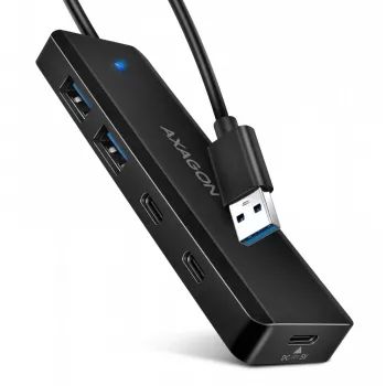 i-tec Axagon HUE-C2A USB-C Hub 4 prievadai 5 Gbps 2x USB-A + 2x USB-C su Power Delivery