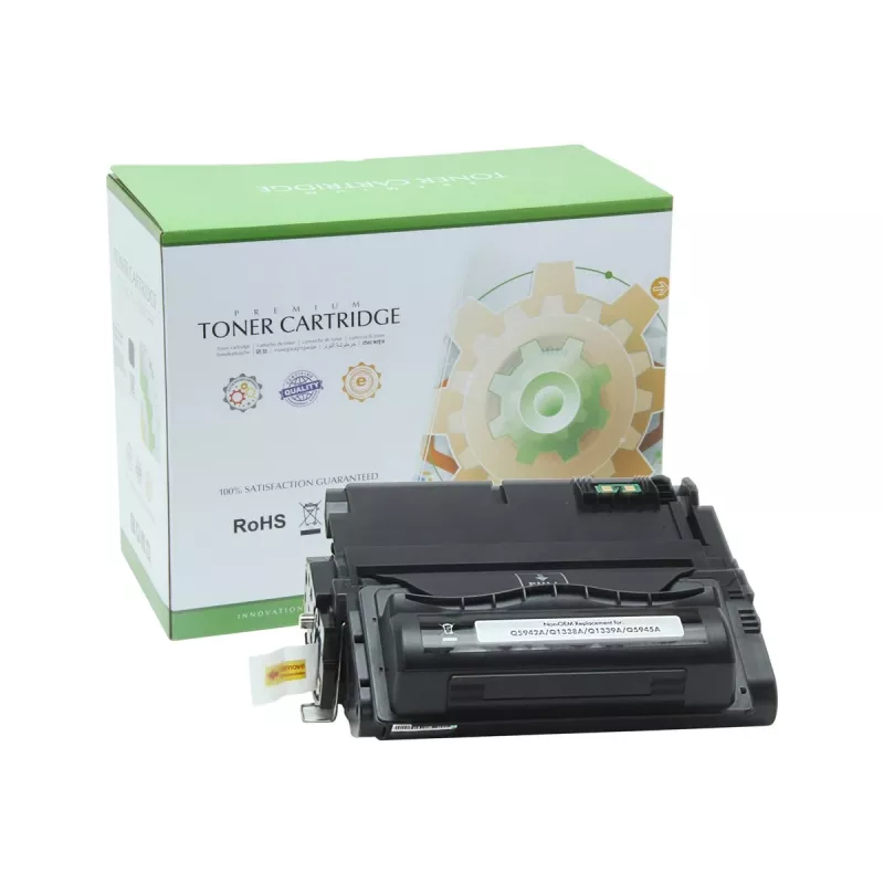 Static Control juoda suderinama kasetė, skirta HP Q1338A/Q5942A (12 000 puslapių)