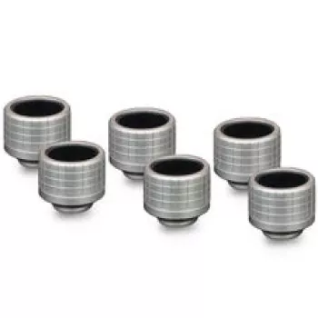 Thermal Grizzly DeltaMate Fitting HT16, nikeliuotas plienas, G1/4 inch sriegis, 6 vnt. pakuotė