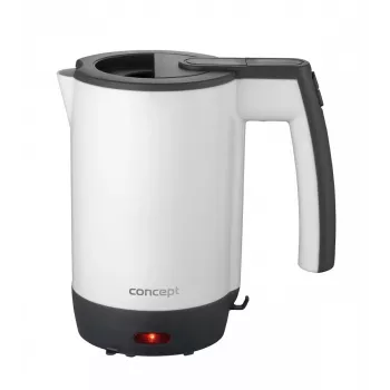 Concept RK7030 Travel Electric Kettle 0.5L with 2 Mugs, White