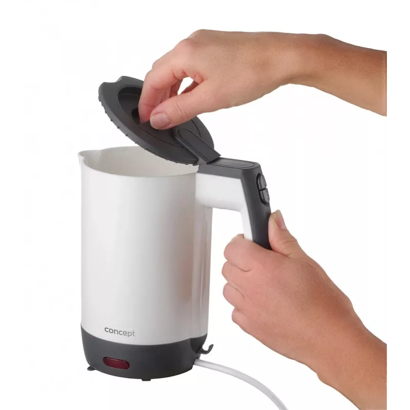Concept RK7030 Travel Electric Kettle 0.5L with 2 Mugs, White