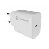NATEC Ribera sieninis įkroviklis 1x USB-C 20W baltas
