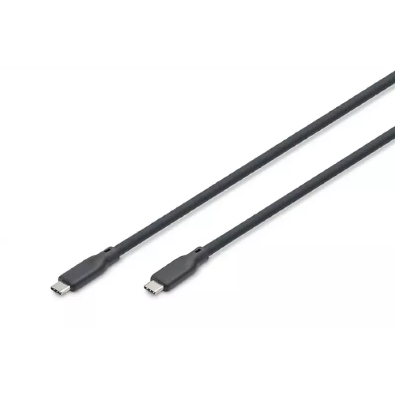 DIGITUS USB Silicone Cable, USB4 Version 2.0, USB 80Gbps, 1.5 m, Black