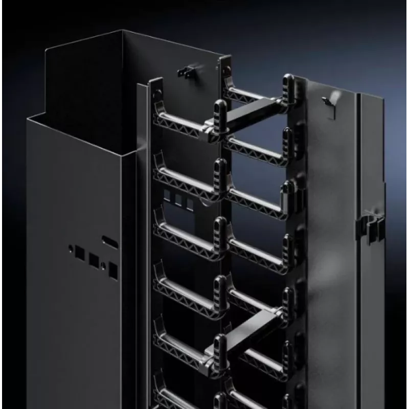 Rittal VX IT kabelių kanalas 42U montuojamas stove RAL 9005