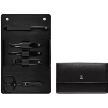 ZWILLING Manikiūro rinkinys odinis 5 dalių juodas (97003-004-0)