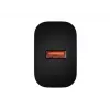 Natec Ribera USB-A sieninis įkroviklis 18W juodas