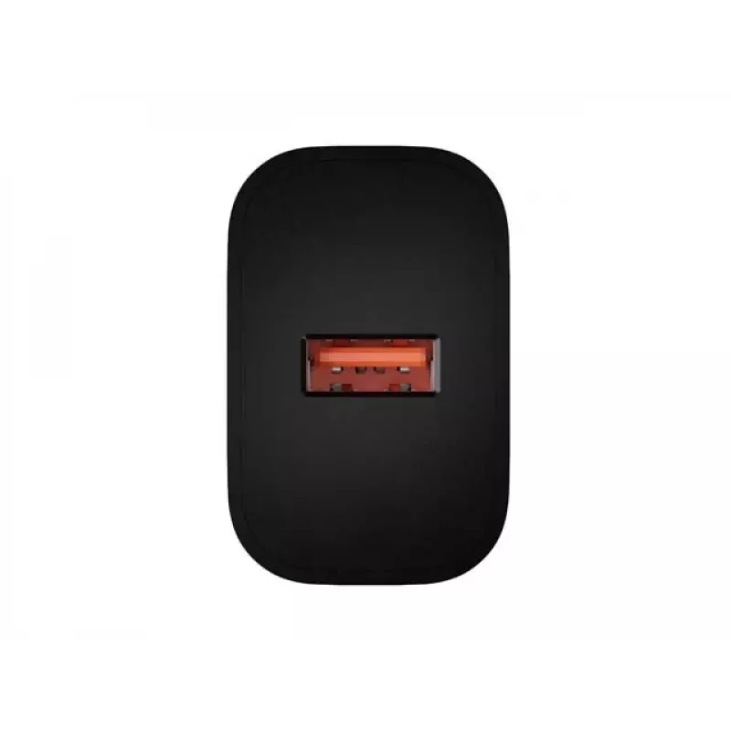 Natec Ribera USB-A sieninis įkroviklis 18W juodas