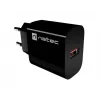 Natec Ribera USB-A sieninis įkroviklis 18W juodas