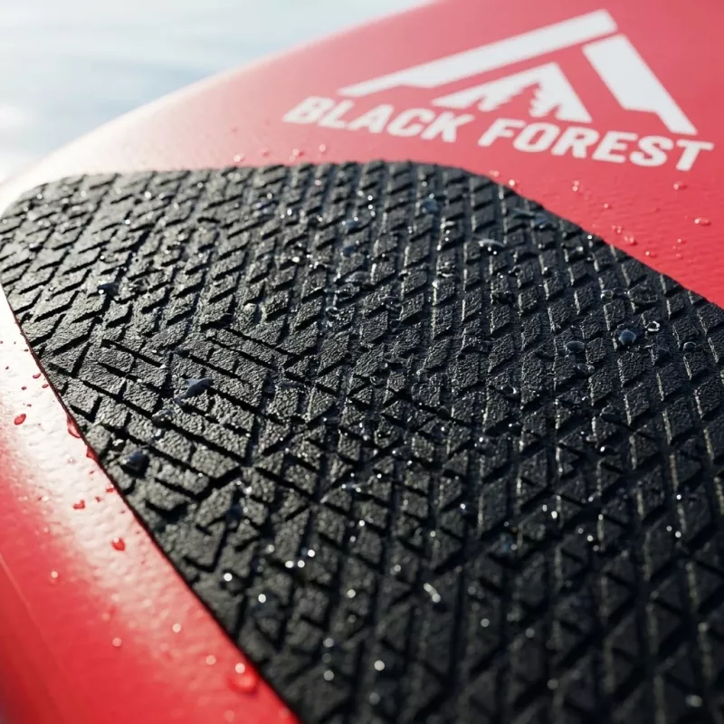Extralink BLACK FOREST Inflatable SUP Board Red 320x81x15 cm Set with Paddle, Backpack, Pump, Leash, Fin SUP-4025