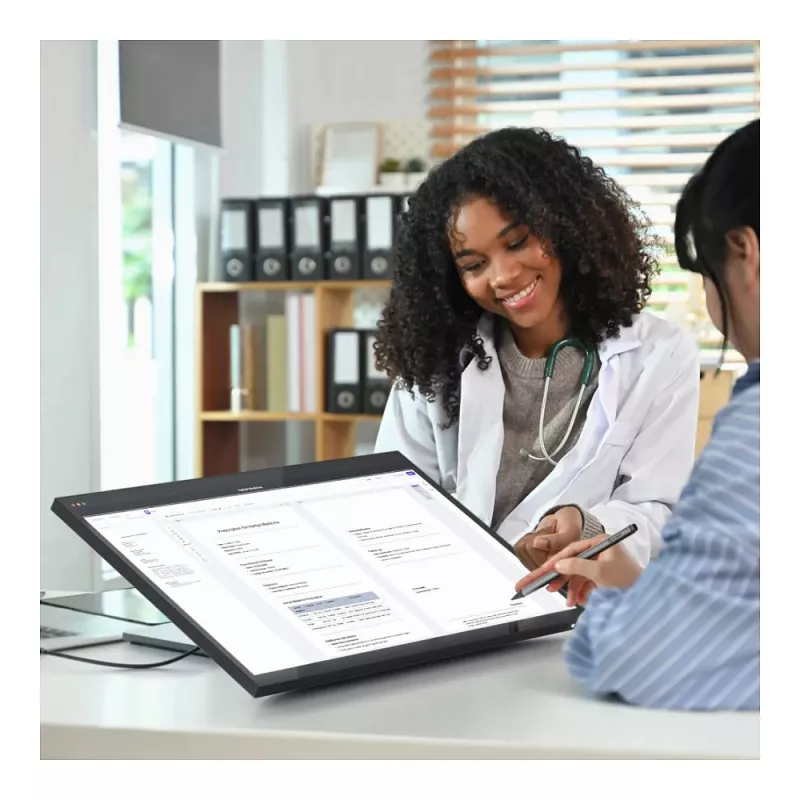 ALOGIC Clarity Fold Touch 27 inch 4K UHD IPS Touchscreen Monitor with Webcam, 65W USB-C PD, Fold Stand