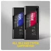 AXAGON EEM2-SD2B Išorinis korpusas 10Gbps M.2 NVMe/SATA SSD su LED ekranu, USB-C, juodas