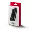 AXAGON EEM2-SD2B Išorinis korpusas 10Gbps M.2 NVMe/SATA SSD su LED ekranu, USB-C, juodas