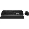 Logitech Master Series MX Keys S Combo for Mac - Belaidis klaviatūros ir pelės rinkinys - Pilno dydžio - Su apšvietimu - AZERTY prancūziškas - Kosminė pilka (920-012841)