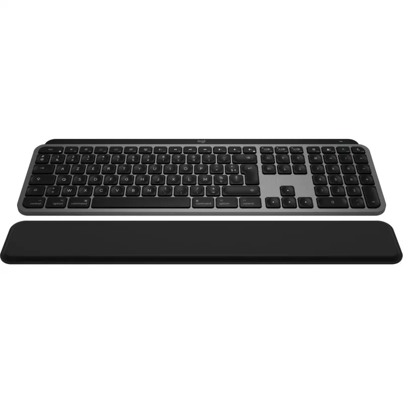 Logitech Master Series MX Keys S Combo for Mac - Belaidis klaviatūros ir pelės rinkinys - Pilno dydžio - Su apšvietimu - AZERTY prancūziškas - Kosminė pilka (920-012841)