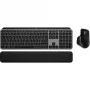 Logitech Master Series MX Keys S Combo for Mac - Belaidis klaviatūros ir pelės rinkinys - Pilno dydžio - Su apšvietimu - AZERTY prancūziškas - Kosminė pilka (920-012841)