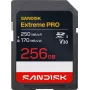 SanDisk Extreme PRO SDXC 256 GB UHS-I V30 atminties kortelė – iki 250 MB/s skaitymo, 170 MB/s rašymo