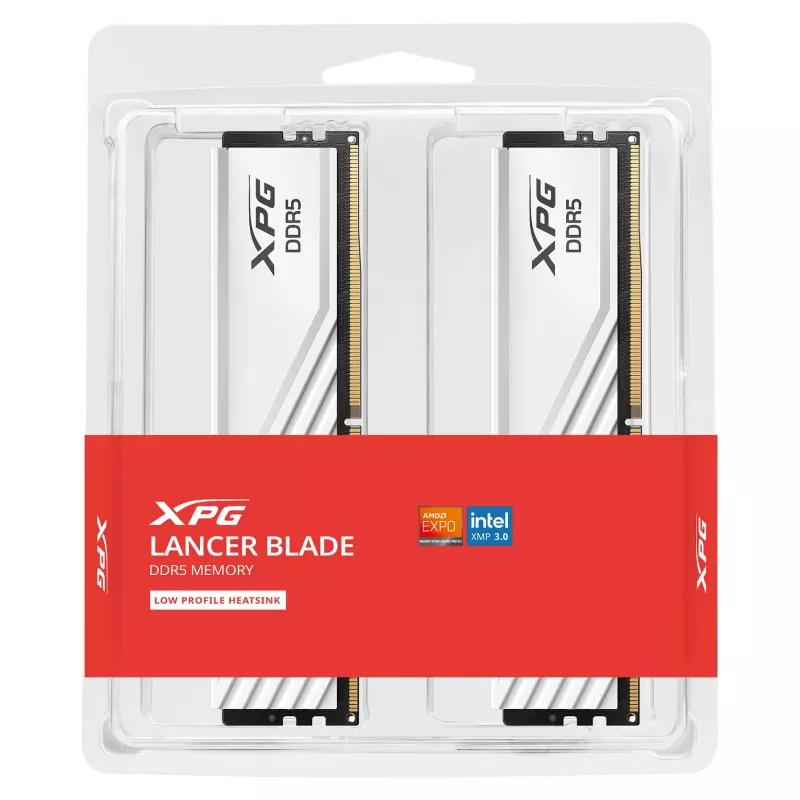 DIMM 32 GB DDR5-5600 (1x 32 GB) (weiß, AX5U5600C4632G-SLABWH, XPG Lancer Blade, INTEL XMP, AMD EXPO)