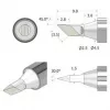 iFixit FixHub Lituoklio antgalis peilis 2,5 mm sidabrinis