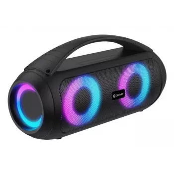 Denver BTG-618 Nešiojamas Bluetooth vakarėlių garsiakalbis 200W su LED lemputėmis, juodas