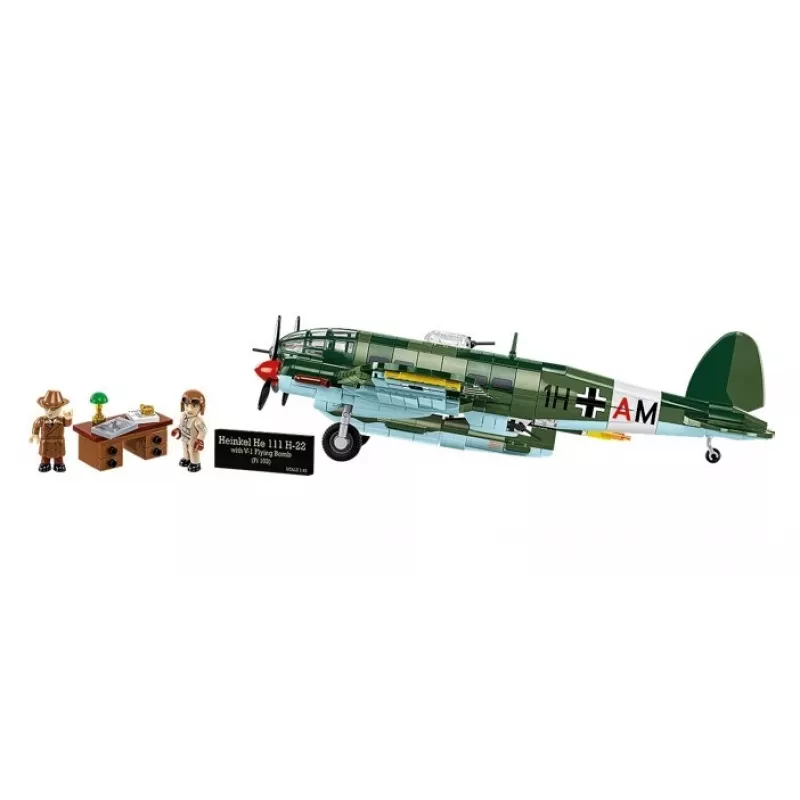 COBI Heinkel HE 111 H-22 su V1 skraidančiąja bomba konstrukcinių blokelių rinkinys, 927 dalys