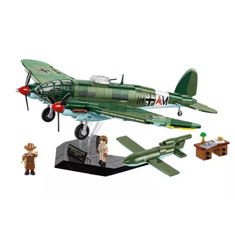 COBI Heinkel HE 111 H-22 su V1 skraidančiąja bomba konstrukcinių blokelių rinkinys, 927 dalys