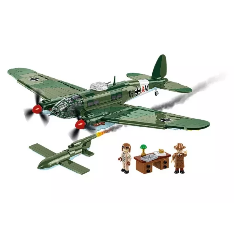 COBI Heinkel HE 111 H-22 su V1 skraidančiąja bomba konstrukcinių blokelių rinkinys, 927 dalys