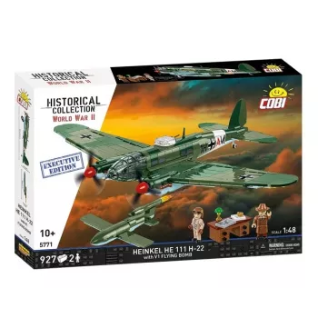 COBI Heinkel HE 111 H-22 su V1 skraidančiąja bomba konstrukcinių blokelių rinkinys, 927 dalys