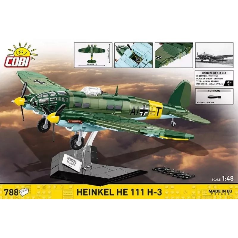 COBI Blocks Heinkel HE 111 H-3 788 vnt.
