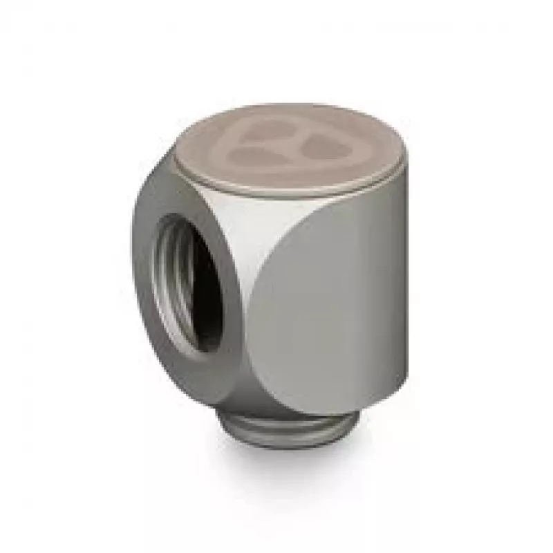 Thermal Grizzly DeltaMate Rotary Fitting - 90°, Matt Nickel, 6-Pack