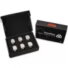 Thermal Grizzly DeltaMate Rotary Fitting - 90°, Matt Nickel, 6-Pack