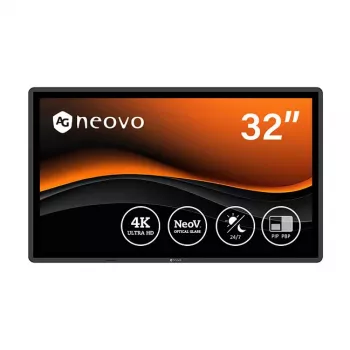AG Neovo QX3202 32 colių 4K UHD MVA LED monitorius 3840x2160 350cd/m² 1000:1 5ms Juodas