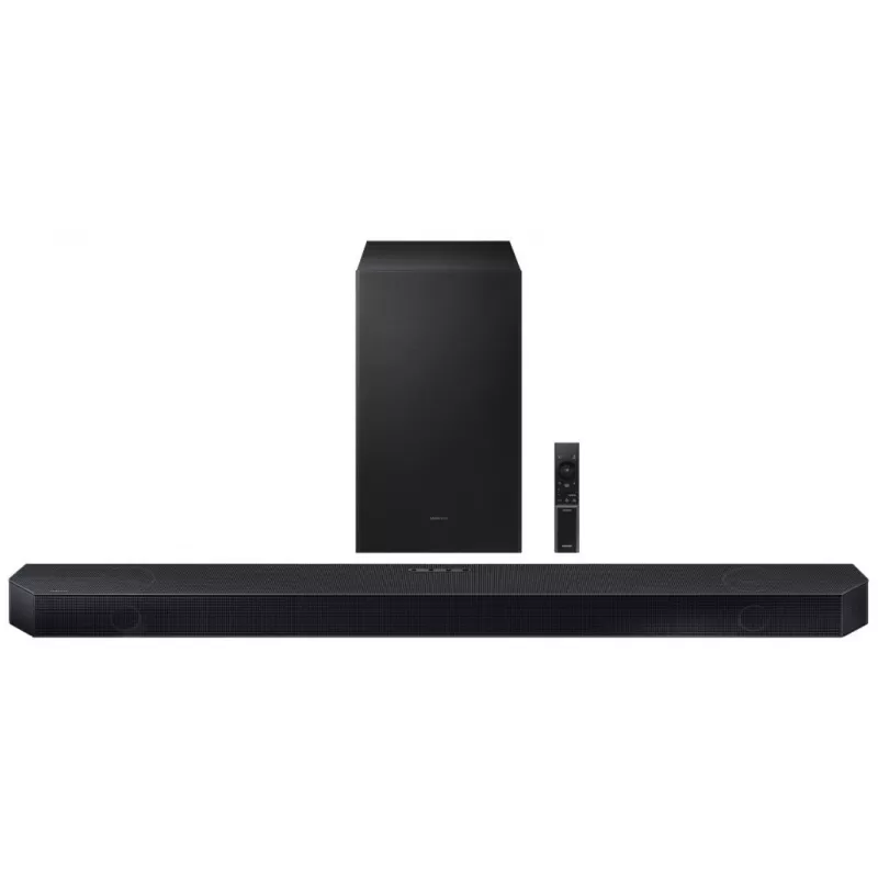 Samsung HW-Q600H 3.1.2 kanalų garso juosta su belaidžiu žemų dažnių garsiakalbiu, Dolby Atmos, DTS:X, Bluetooth, juoda
