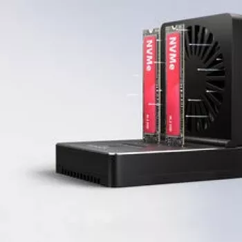 AXAGON ADSA-M2C22 Docking Station, Dual-SSD Clone Function, USB-C 3.2 20 Gbit/s